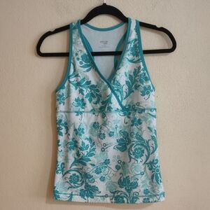 Danskin Now Athletic Floral Tank Top S